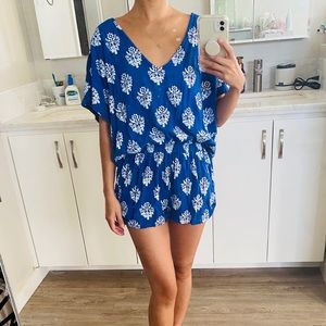 Ava Sky Marrakech print romper XS